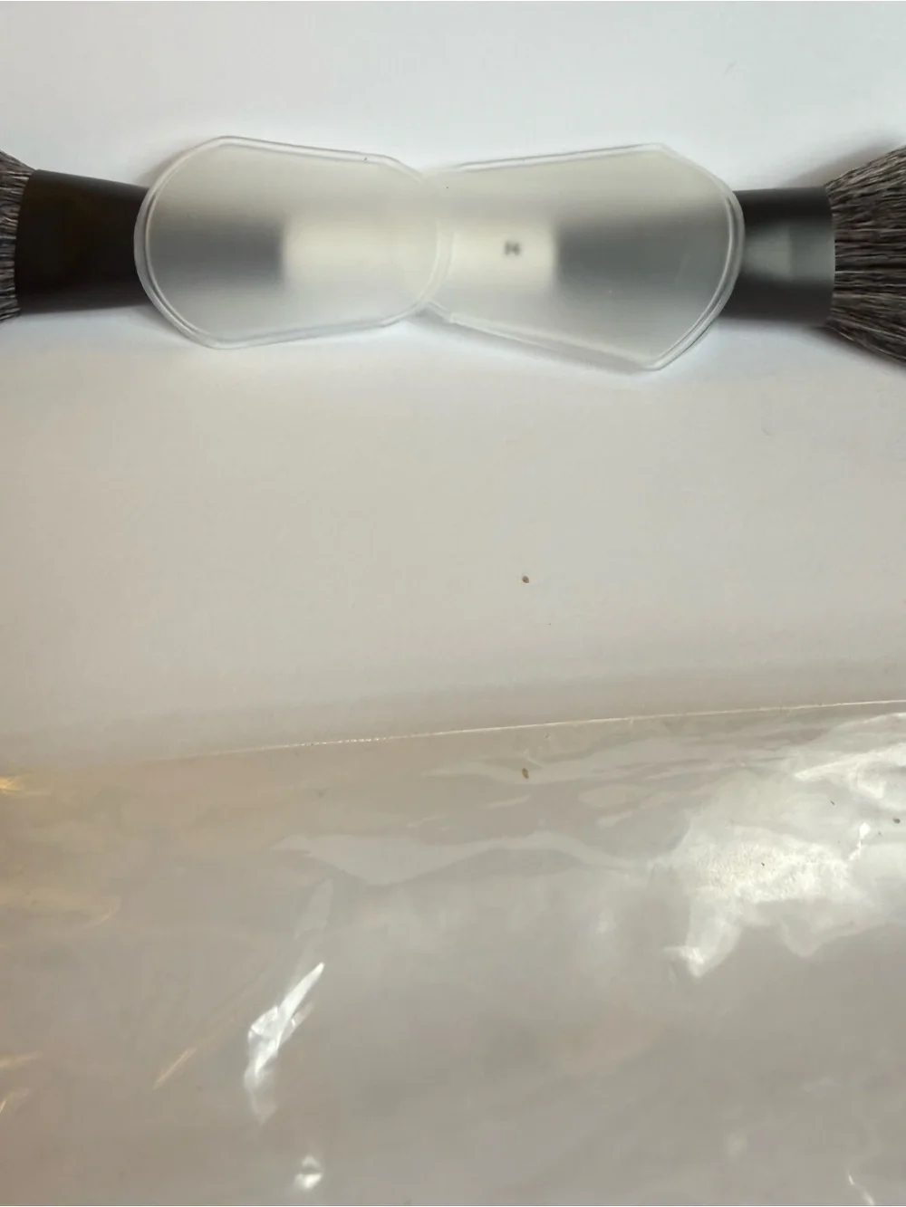 Make By Mario Dual-Ended Makeup Brush - White & Black F4